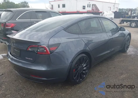 2023 Tesla Model 3 Performance Dual Motor All-Wheel Drive from USA, damaged, VIN 5YJ3E1EC0PF590736